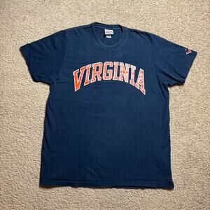 Vintage University of Virginia Arch T-Shirt sportswear Navy Blue men’s Sz L